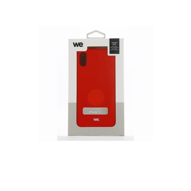 We Coque de protection SILICONE APPLE IPHONE X Rouge