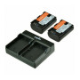 Jupio Value Pack 2x Batterie LP-E6 1700mAh + Chargeur