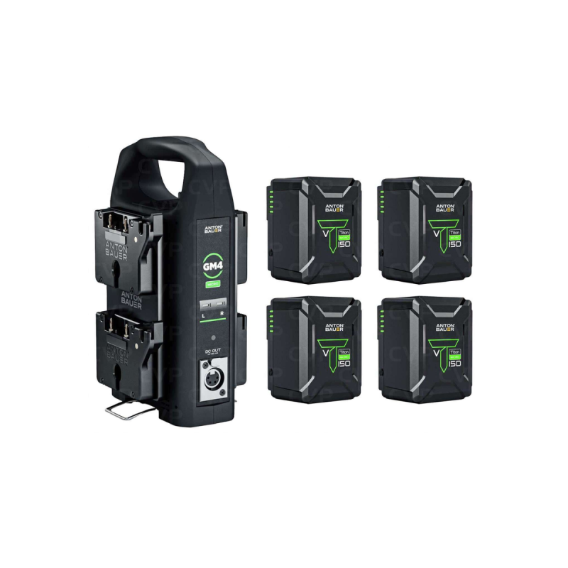 Anton Bauer 4 X Titon 150 VM Batteries and VM2 Charger