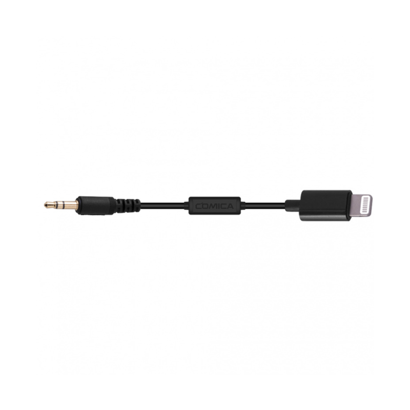 COMICA LockPlate 3.5mm TRS to Lightning Smartphone Audio Output Cable