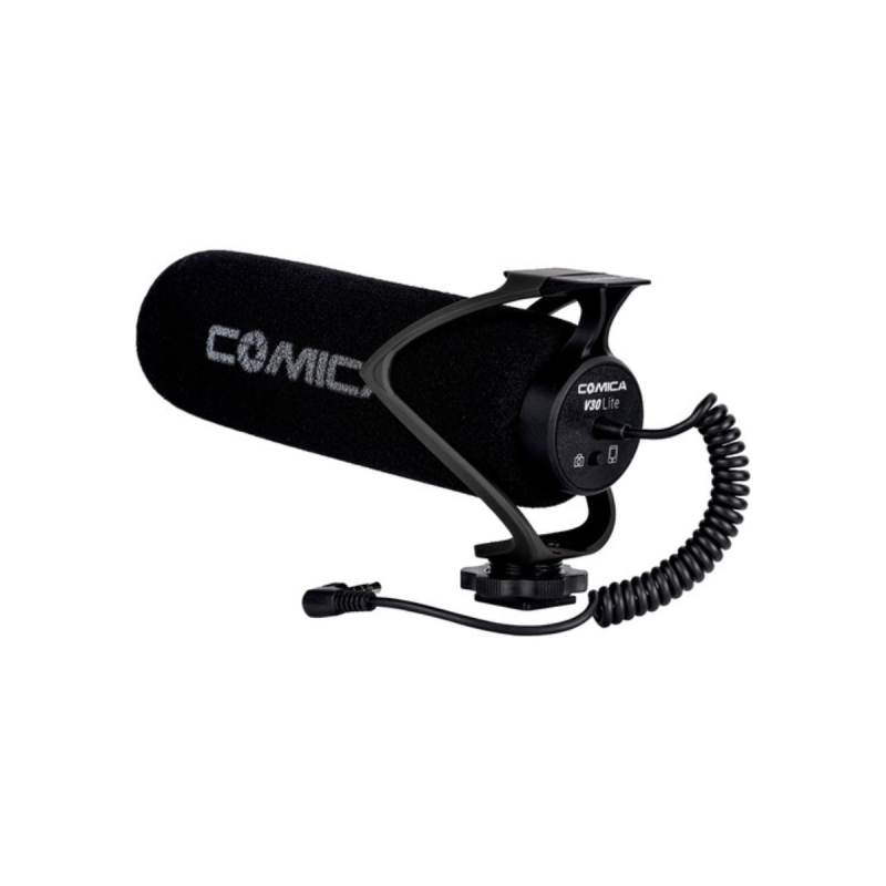 COMICA Super Cardioid Condenser Shotgun Microphone (Black)