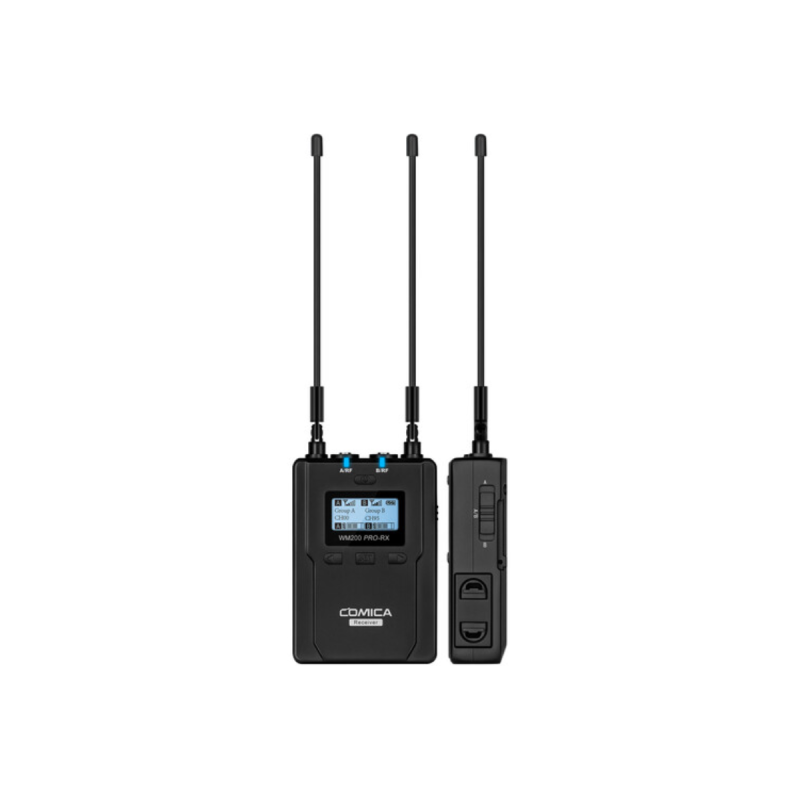 COMICA UHF Metal Wireless Micro - Dual-TX and One RX (AA Battery) C