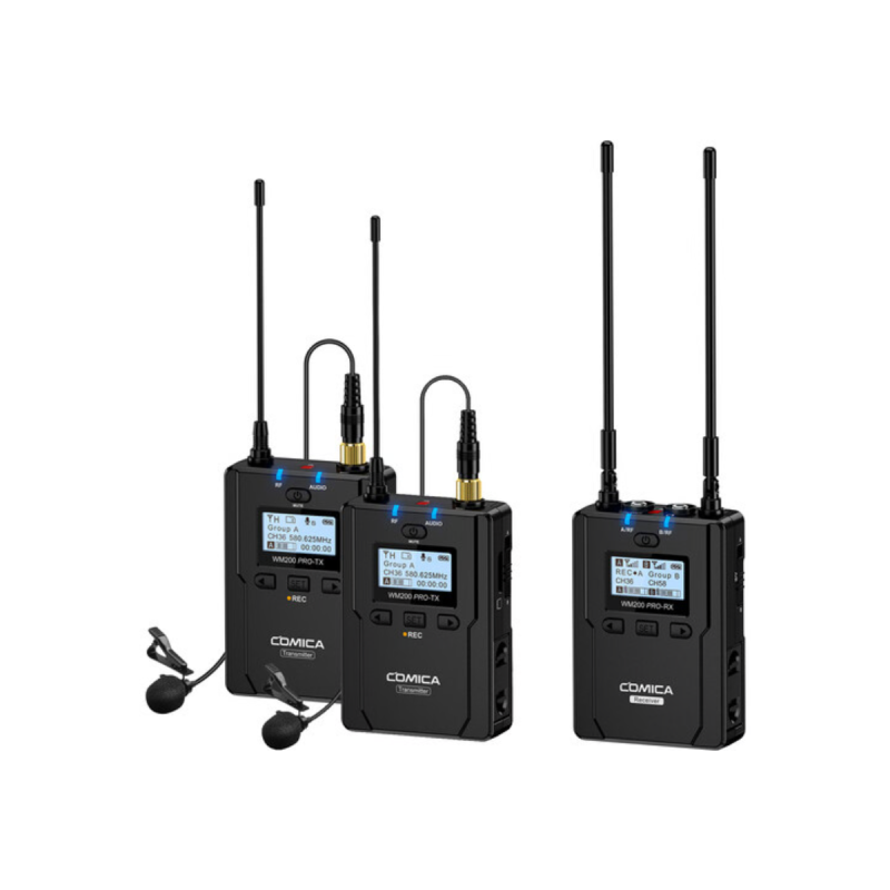 COMICA UHF Metal Dual-channel Wireless Microphone A