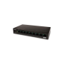 Luxul Switch 8 ports Gb Ethernet, PoE, Non Manageable, 1/2 RU
