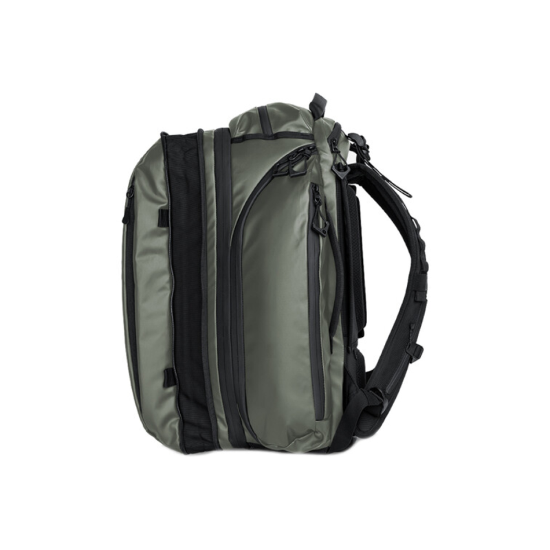 WANDRD Transit 45L Travel Backpack Wasatch Green Essential+ Bundel