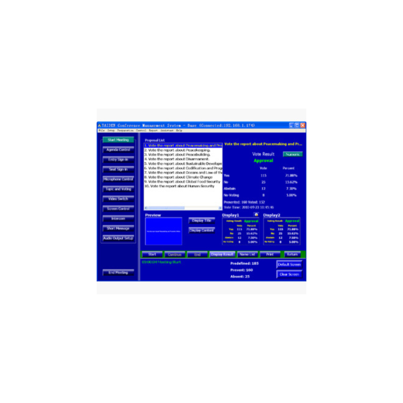 Taiden Voting Management Software Module HCS-4214/50