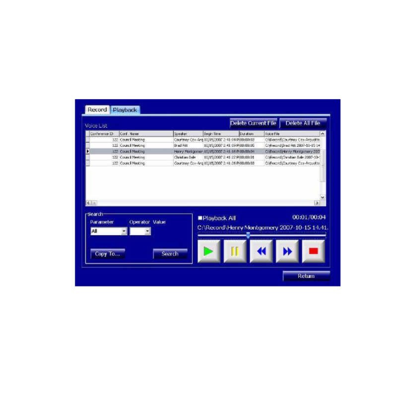 Taiden Synchronous Audio Recording Management Software HCS-4219/50