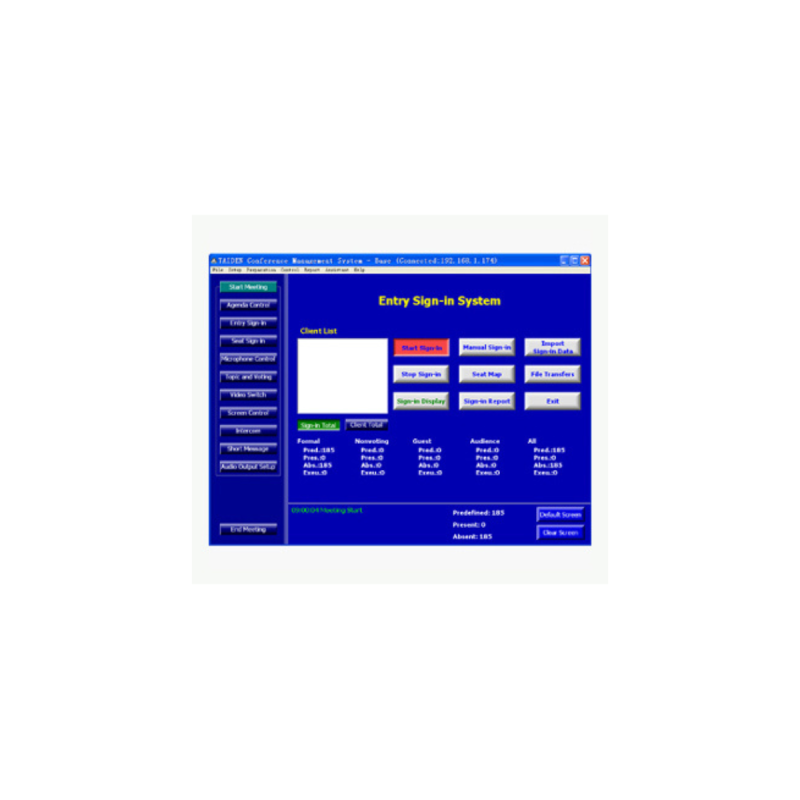 Taiden Conference Sign-in Management Software Module HCS-4217/50S