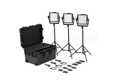 Litepanels Astra IP 1x1 Traveler Trio GM&VM Kit (Standard Yoke, UK)