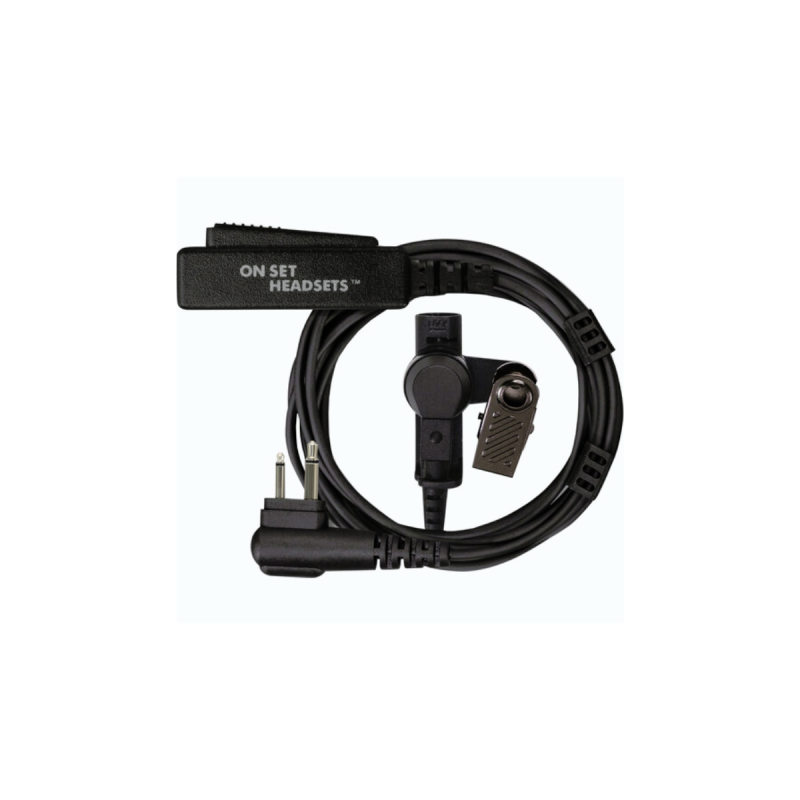 On Set Head Black For Motorola, Kevlar Reinforced Cable Assembly