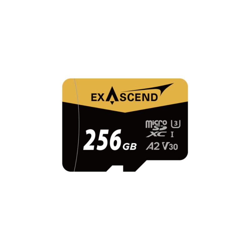 Exascend microSD UHS-I V30 256Go 3D TLC + adapter