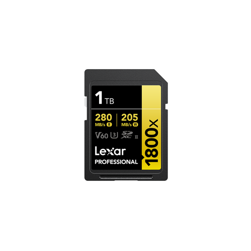 Lexar SD Pro Gold Series UHS-II 1800x 1TB V60