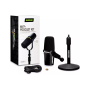 Shure Bundle MV7+ micro Podcast USB-C et XLR noir avec stand de table