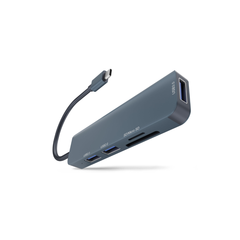 Newell Hub 5 en 1 Répartiteur USB-C avec 2 USB 2.0, 1 USB 3.0 SD