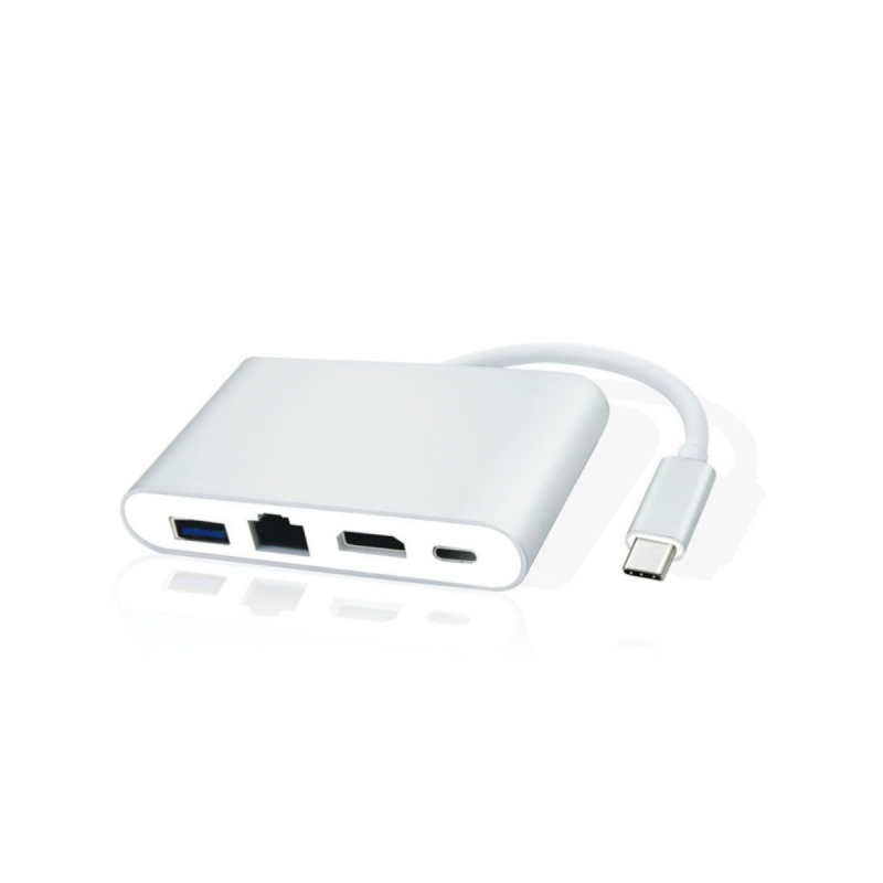D2 Hub USB-C universel pour Macbook et PC avec USB-C 4 ports : USB