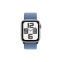 Apple Watch SE GPS+Cell. 40mm Silver Alu Winter Blue Sport Loop