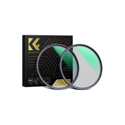 Filtre Black Mist Magnétique 1/8 58mm K&F Concept | Effet Diffusion Peau Douce | Compatible Objectif 58mm | Kit Bague + Bouchon