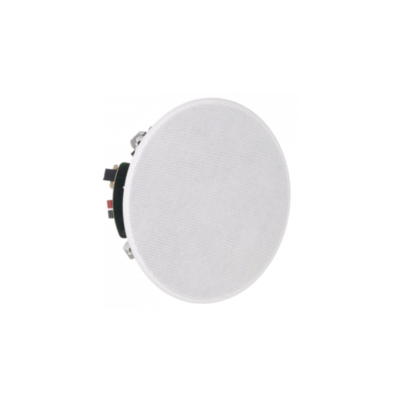 Biamp HP rond, 6.5" 2 voies 20W-100V (60W-16?) blanc grille bord fin