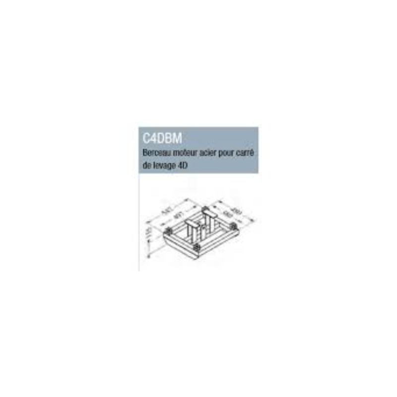 ASD Berceau moteur Acier Pour Carré de Levage 4D ST 500