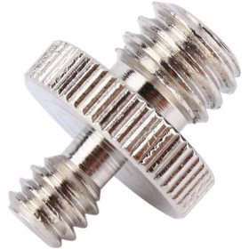 5 pcs Vis adaptateur 1/4’’ vers 3/8’’ Double filetage  Acier chromé