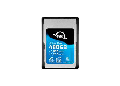 OWC Atlas Pro Carte CFexpress Type A 480GB VPG 200, Adpt. CFX A - B