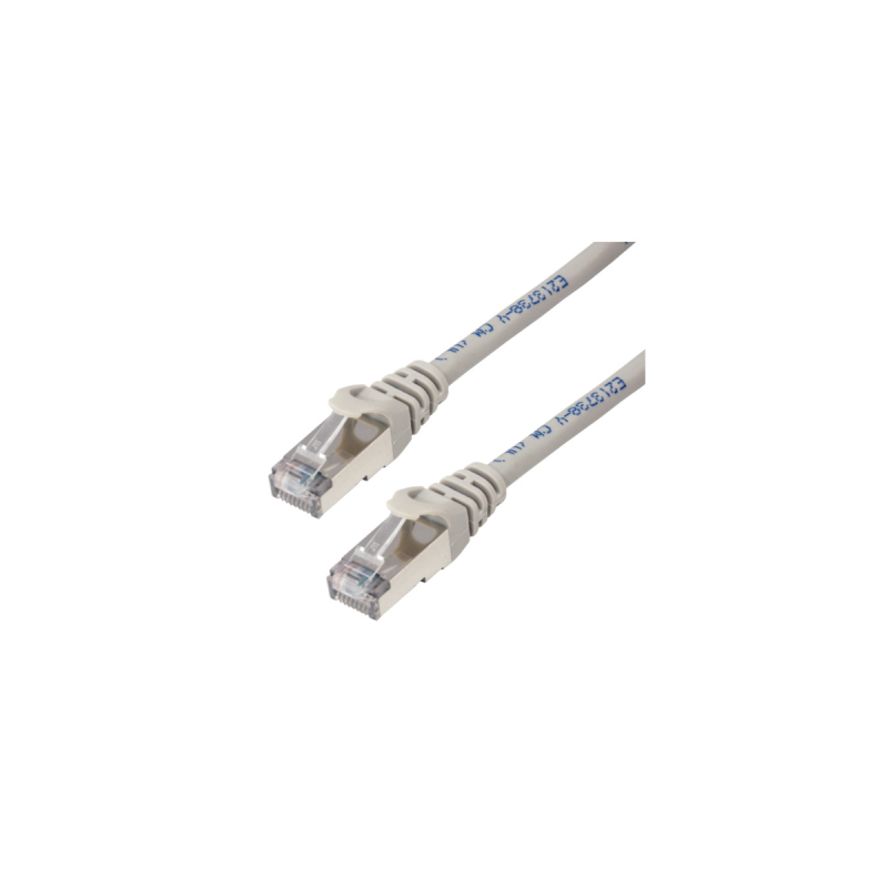 MCL Câble réseau RJ45 100% cuivre CAT 6A F/UTP - 0,5m Blanc