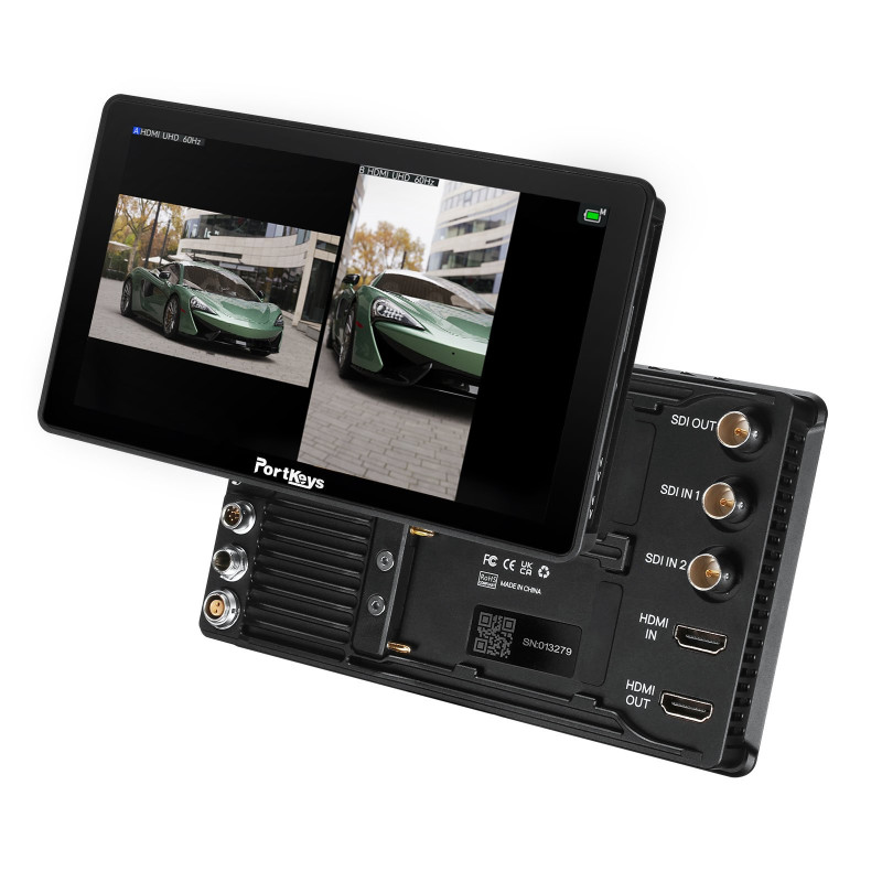 Portkeys Moniteur 7" Ultra-Lumineux 2200 cd/m² 1000:1 3D LUT SDI/HDMI