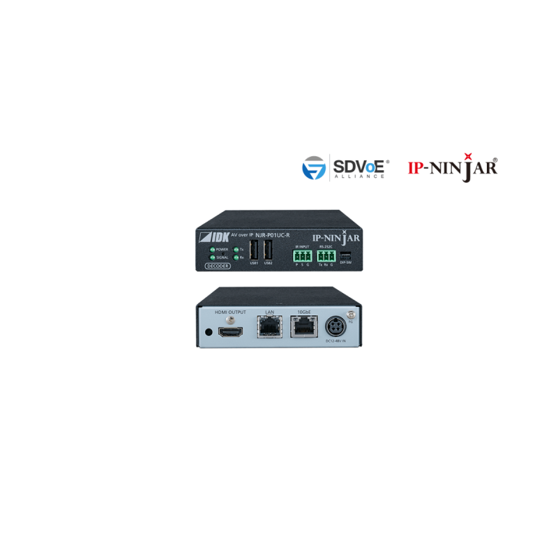 IDK AV Récepteur décodeur Ninjar KVM 4K@60 RJ45 Cat 5/6