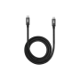 WE Câble USB-C /USB-C nylon tressé 1m USB 3.2 gen 1 3A noir