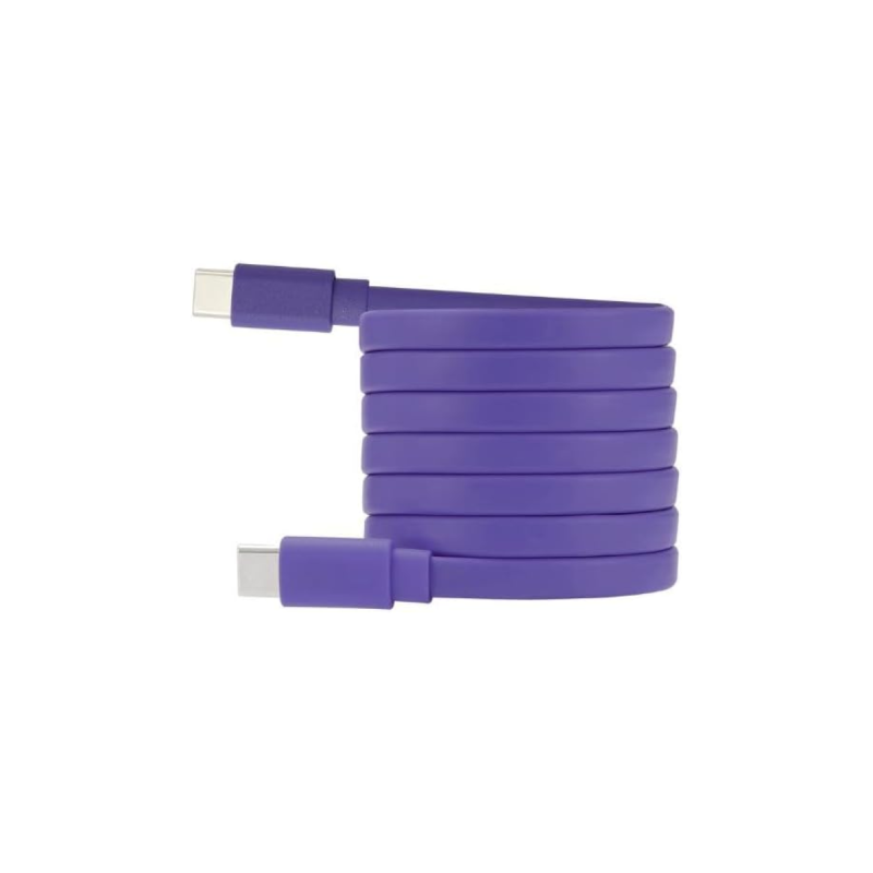 WE Câble USB-C / USB-C en silicone USB 2.0 Charge 3A/60W 1.50m bleu