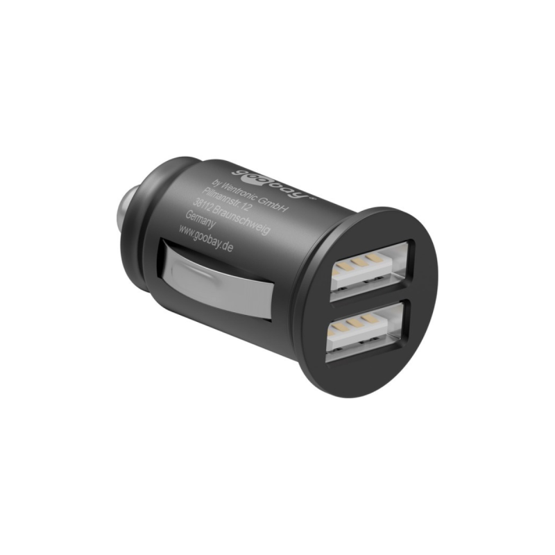 Goobay Chargeur de Voiture Dual-USB (24 W)