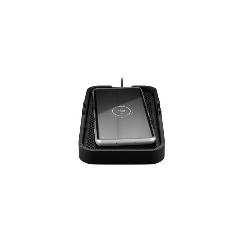 Goobay Chargeur Rapide Véhicule sans Fil 15 W, noir