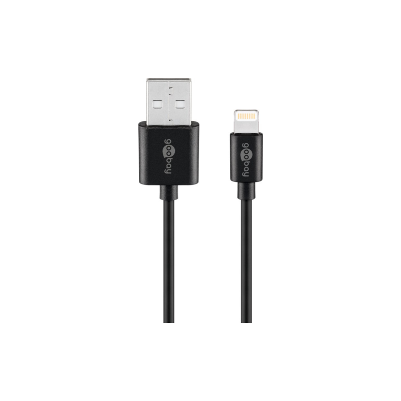 Goobay Câble de Charge et de Synchronisation Lightning vers USB-A 1m