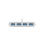 Goobay Adaptateur USB-C™ Multiport  4x USB-A (USB 3.0)