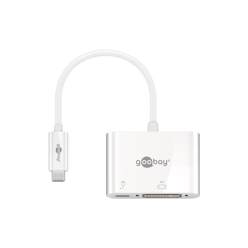 Goobay Adaptateur USB-C™ Multiport 1x USB-C™, 1x DVI-I Dual-Link