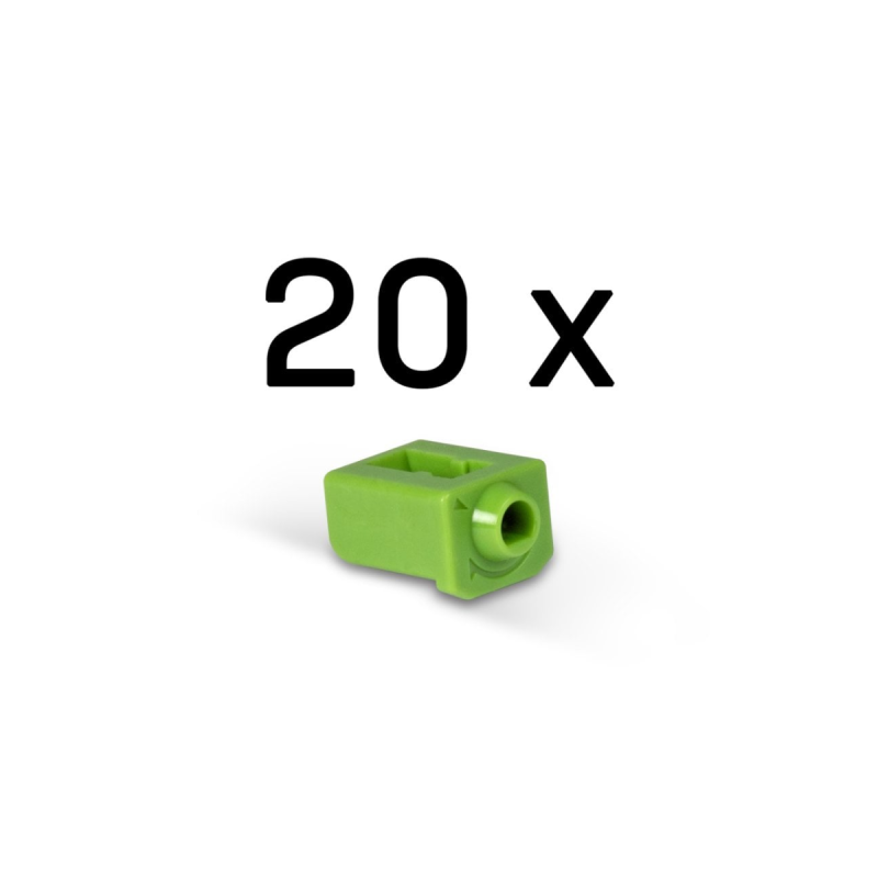 Lindy Bloqueurs de port SFP (sans clé) - Pack de 20, Vert