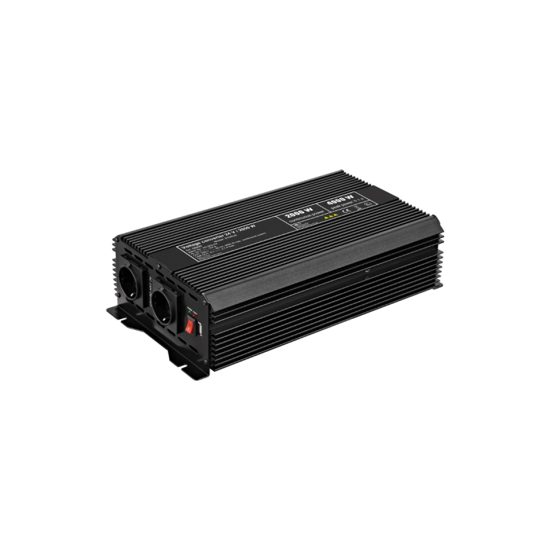 Goobay Convertisseur de Tension DC/AC (24 V - 230 V/2000 W) USB
