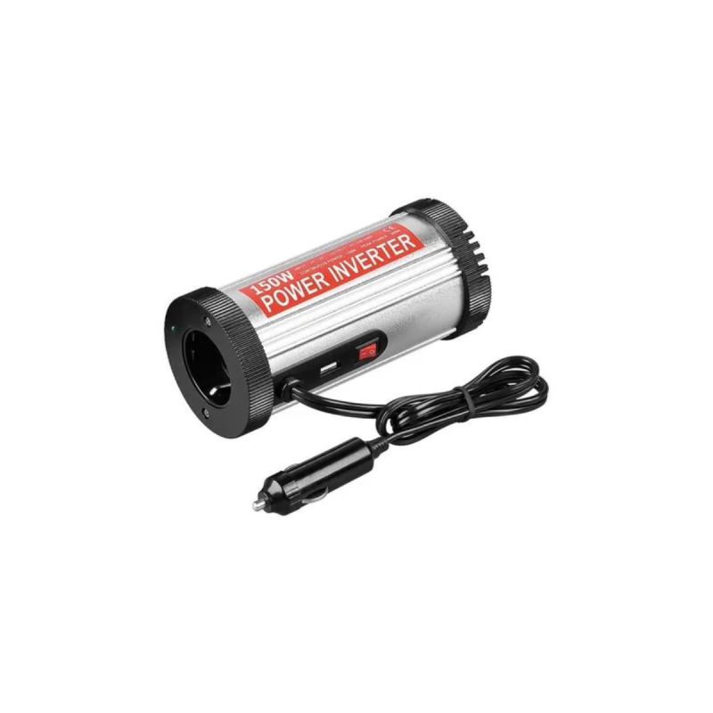 Goobay Convertisseur Tension pour Véhicules CC/CA (12V-230V/150W) USB