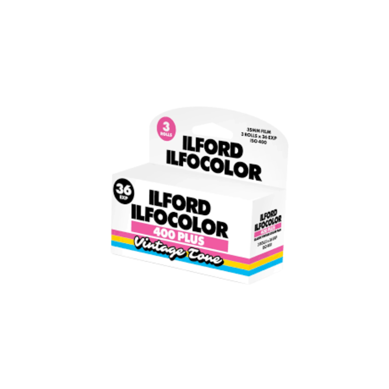 Ilford ILFOCOLOR 400 Plus Vintage Tone 35mm 36 Exp 3-pack