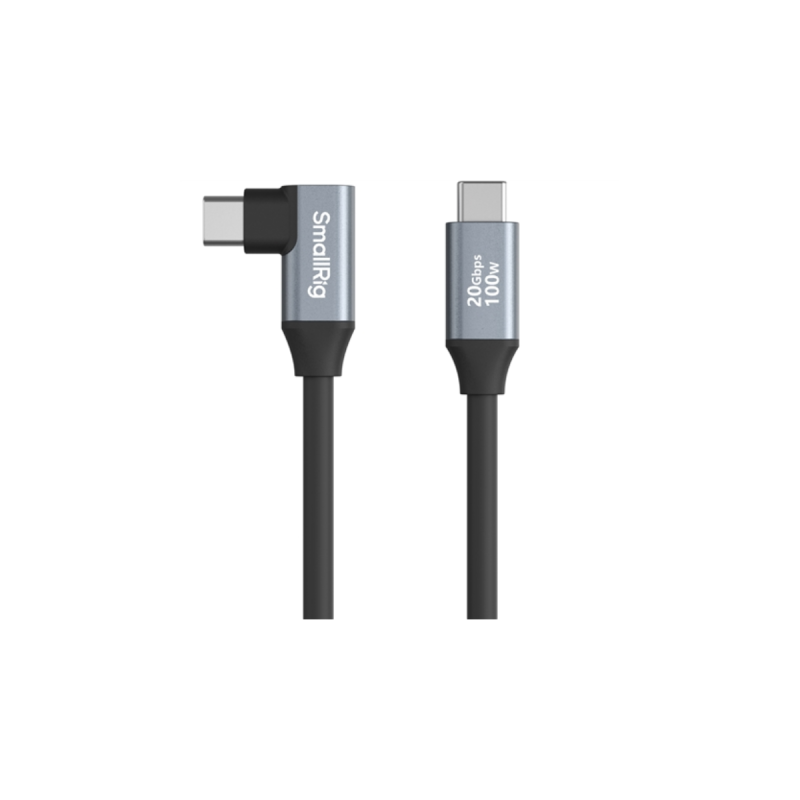 SmallRig 4791 USB-C (Straight) to USB-C (Angled) Data Cable (60cm)