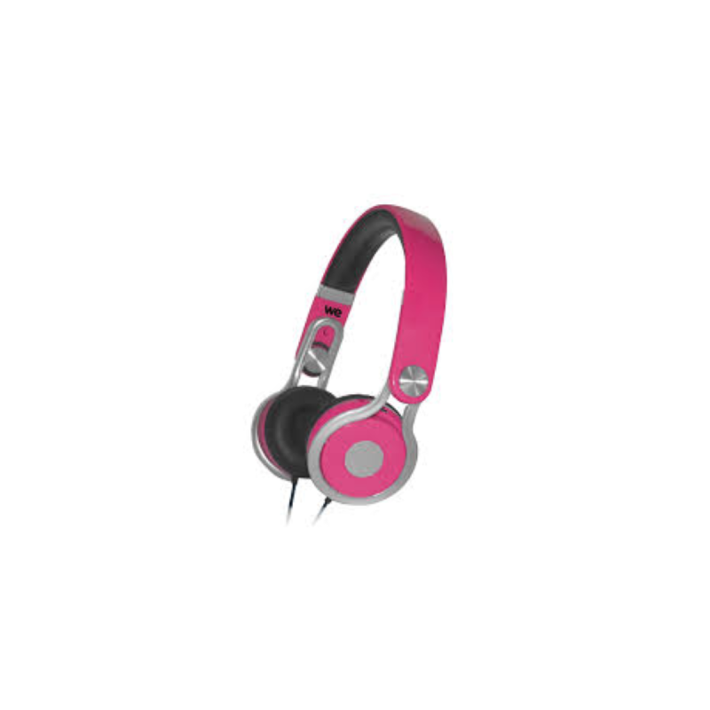 WE Casque enfant rose (3 à 10 ans) pliable/réglable/ergonomique