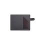 WE Etui universel colle magique noir effet peau coin pliable M