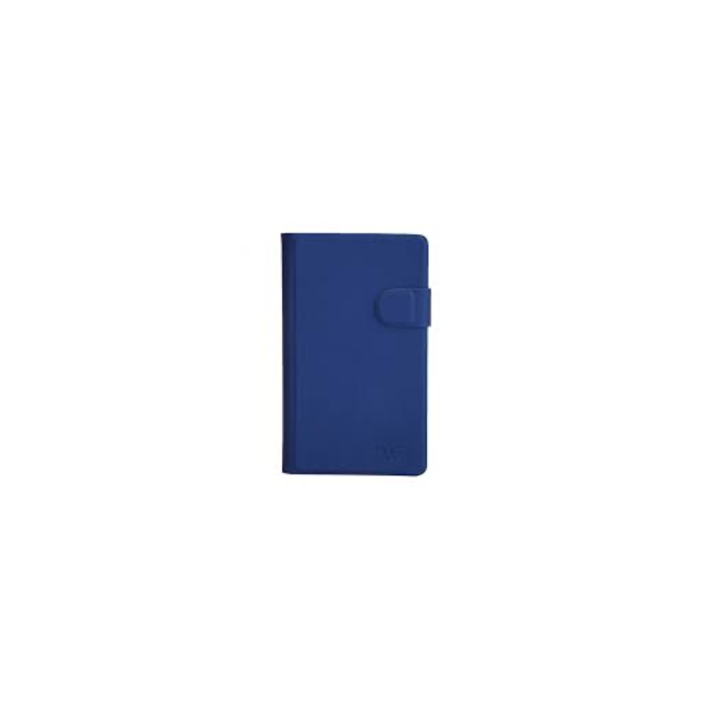 WE Etui univ colle magique bleu nui effet peau coin pliable S