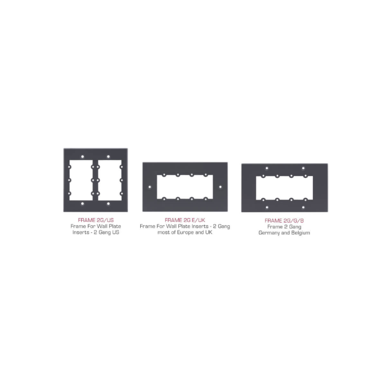 Kramer Frame For Wall Plate Inserts - 2 Gang