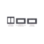 Kramer Frame For Wall Plate Inserts - 2 Gang