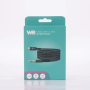 WE Câble USB-C/Jack M le 1.20m Nylon tressé noir