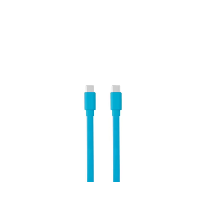 WE Câble USB-C /USB-C plat 1 m Charge 60W (3A/20V) USB 2.0 bleu