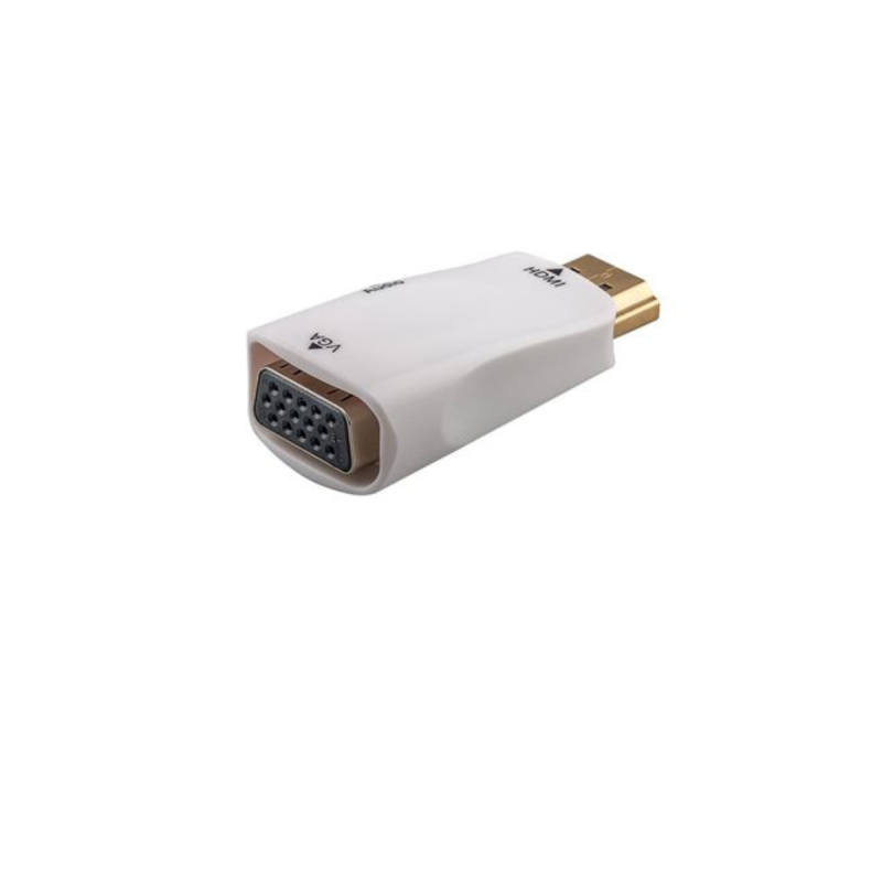 Goobay Adaptateur HDMI Prise Fem. VGA + Jack 3,5 mm (3B, ST) Doré