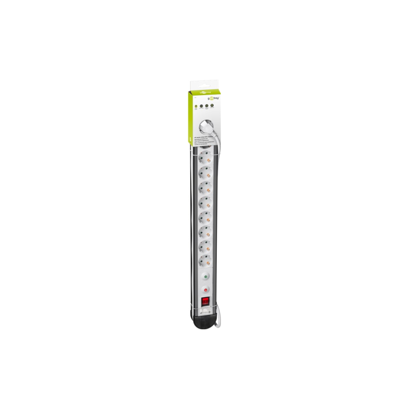 Goobay Bloc Multiprise 10 Prises Protection contre la Surcharge 1,4m