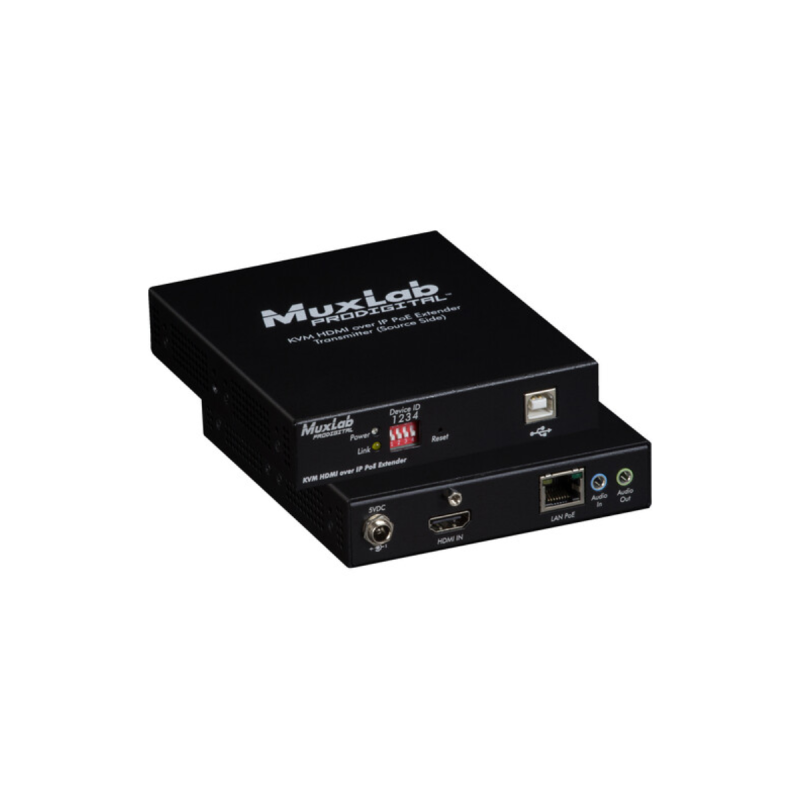 MuxLab KVM HDMI over IP PoE Transmitter, UHD-4K